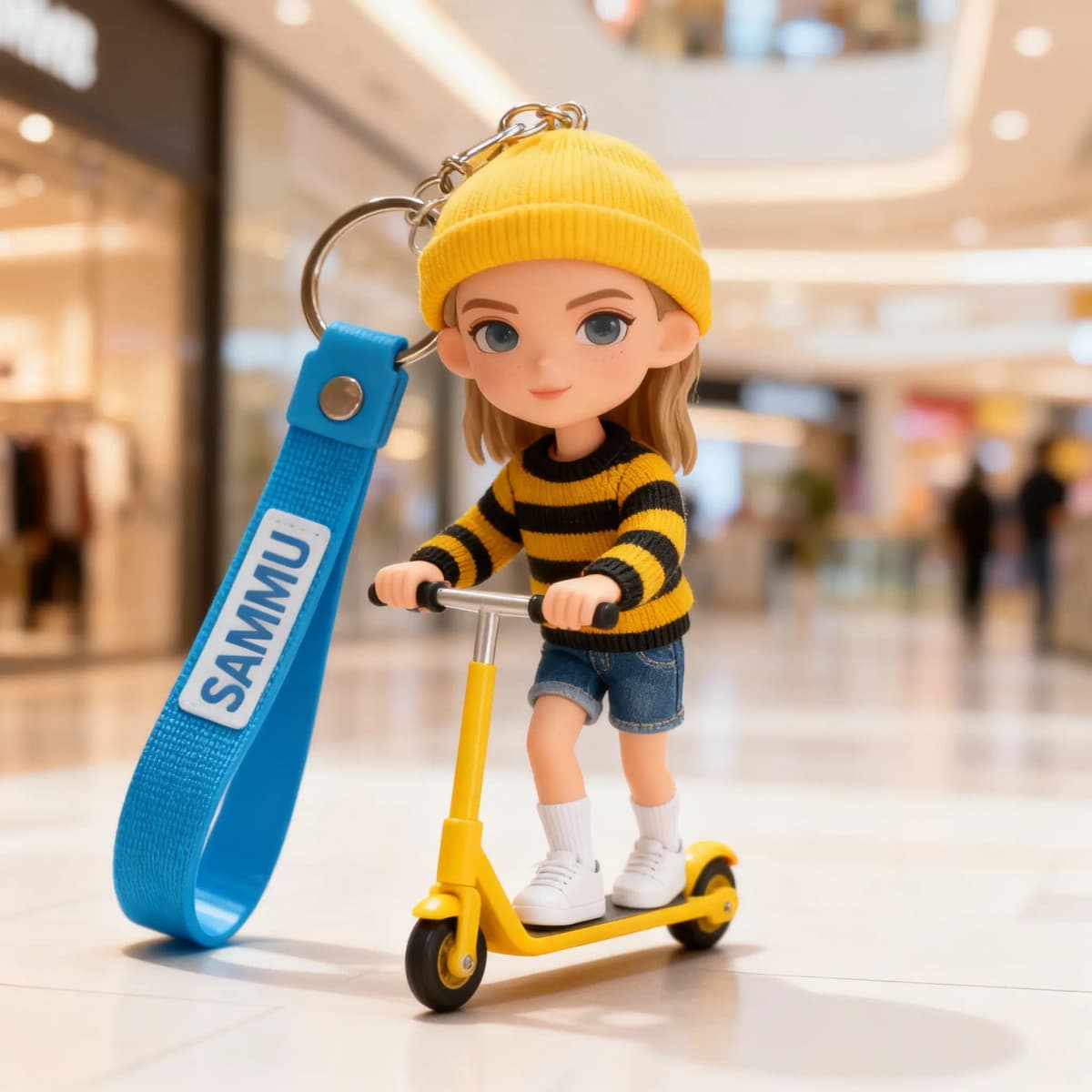 3D卡通钥匙扣肖像转换示例