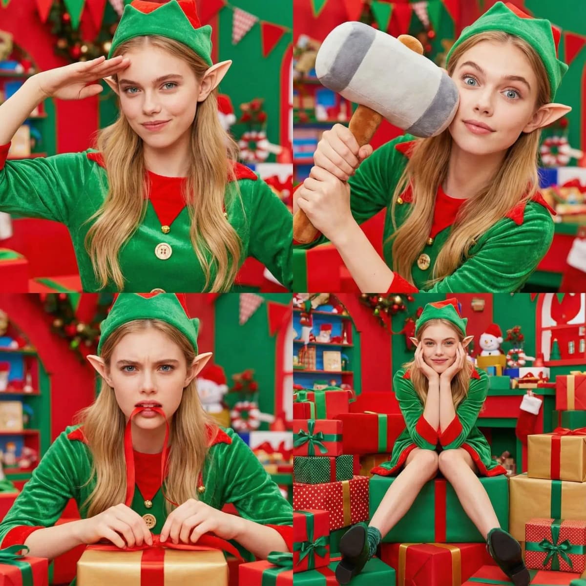 AI Christmas Elf style transfer example