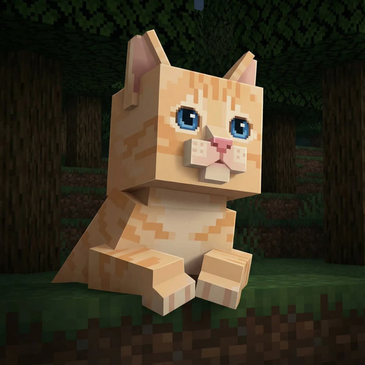 AI Minecraft generator blocky character transformation example