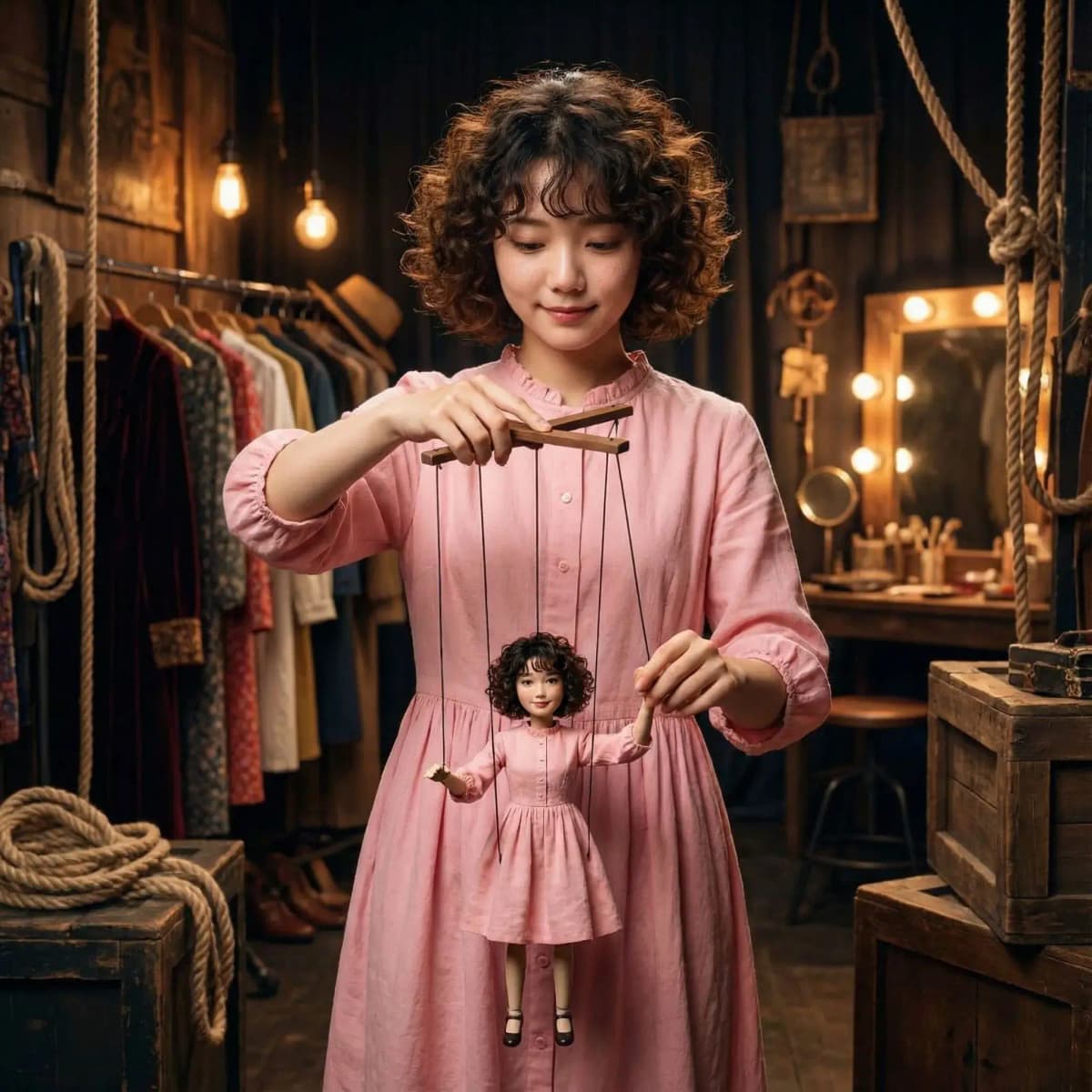 AI puppet style transfer example