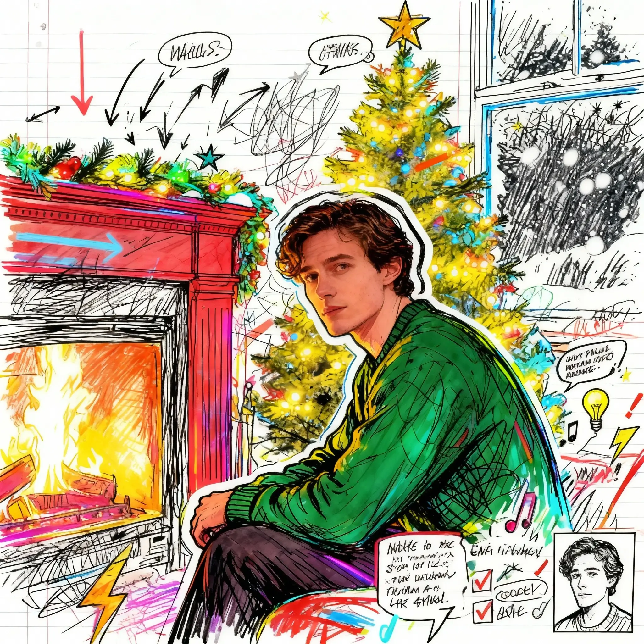 Ejemplo de creador de cómics IA de graffiti eléctrico