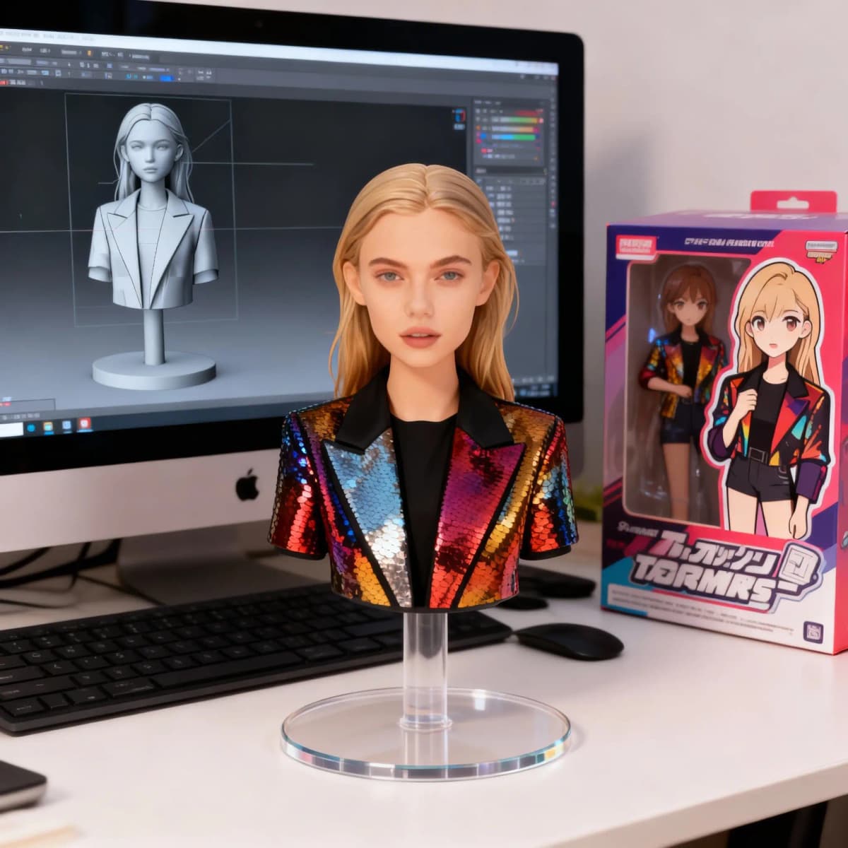AI action figure toy creator example
