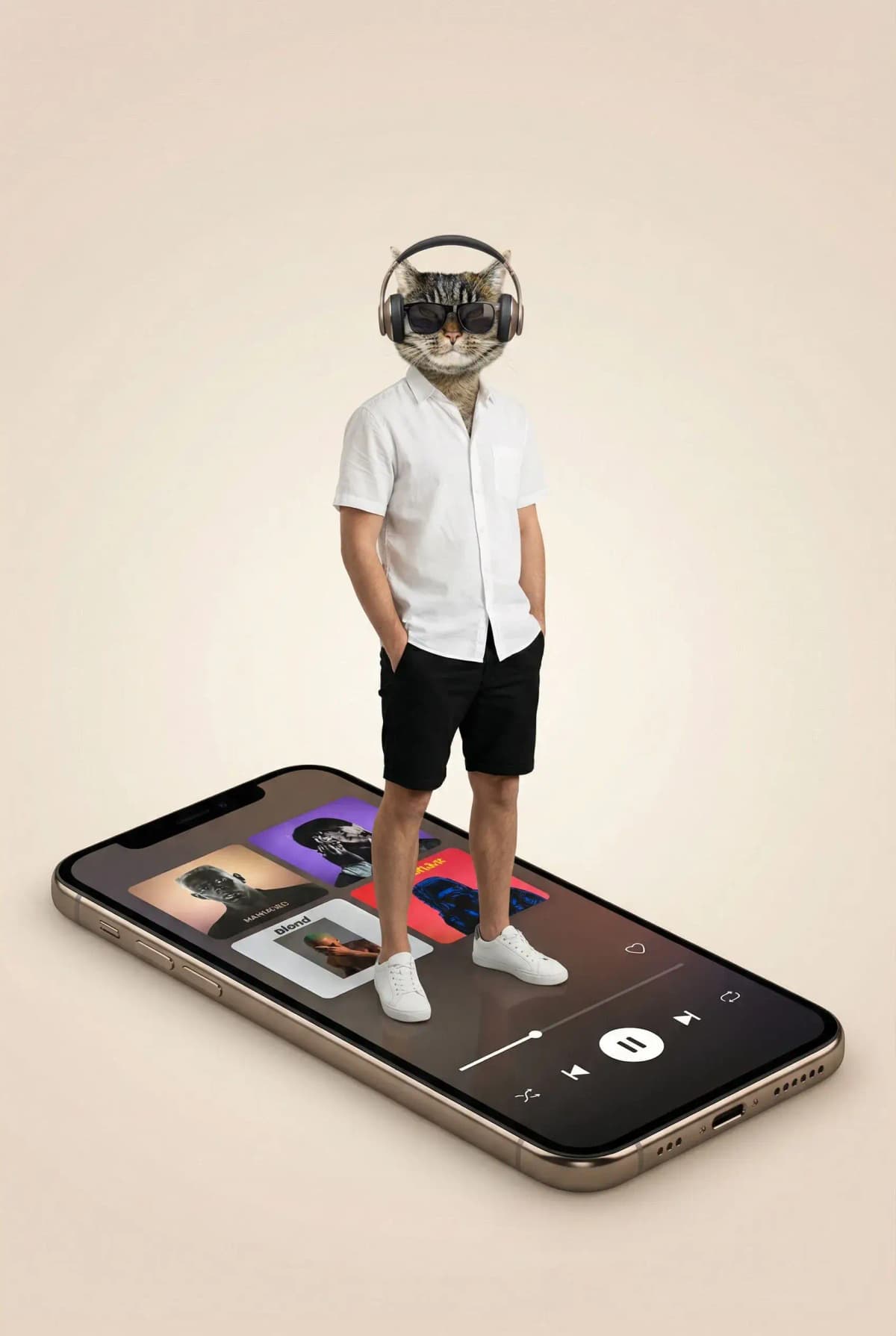 AI digital art music scene example