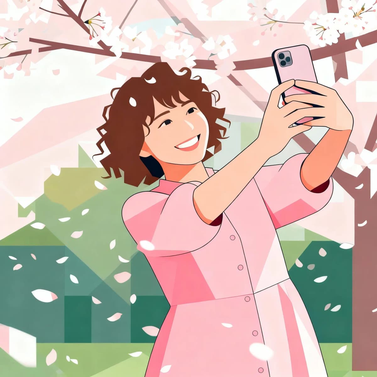 AI 矢量艺术生成器几何风格示例