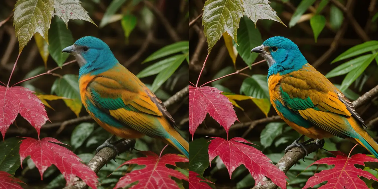 AI image enhancer with noise reduction